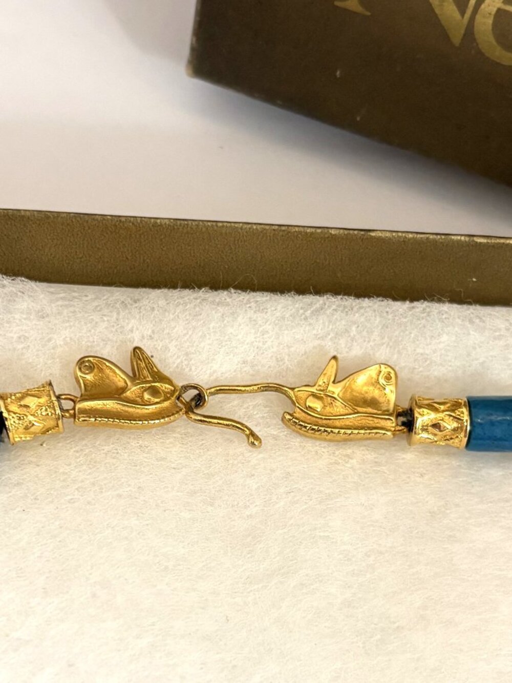 MMA Metropolitan Museum of Art NY Rare King Tut Eye of Hourse Necklace with Box - Picture 2 of 5